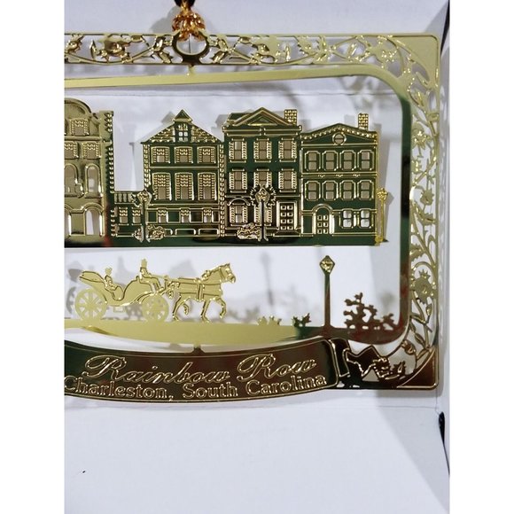 Charleston Ornament SC Rainbow Row Brass Souvenir Horse Carriage - Picture 5 of 8
